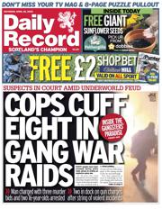 Daily Record front page for 26 April 2025