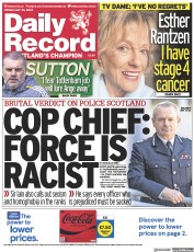 Daily Record (UK) Newspaper Front Page for 26 May 2023