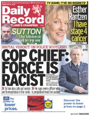 Daily Record front page for 26 May 2023