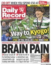 Daily Record (UK) Newspaper Front Page for 27 February 2023