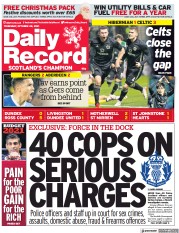 Daily Record (UK) Newspaper Front Page for 28 October 2021