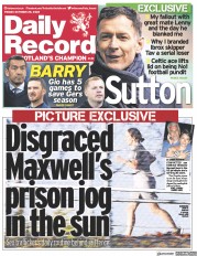 Daily Record (UK) Newspaper Front Page for 28 October 2022