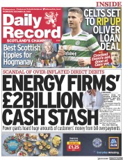 Daily Record (UK) Newspaper Front Page for 28 December 2022