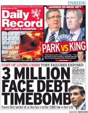 Daily Record (UK) Newspaper Front Page for 28 March 2022