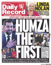 Daily Record front page for 28 March 2023
