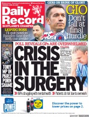 Daily Record (UK) Newspaper Front Page for 28 April 2022