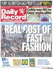 Daily Record (UK) Newspaper Front Page for 28 July 2023