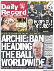 Daily Record front page for 29 November 2023