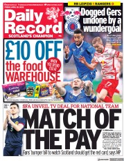 Daily Record (UK) Newspaper Front Page for 29 April 2022