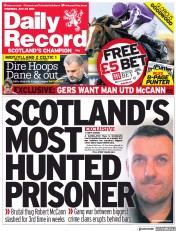 Daily Record (UK) Newspaper Front Page for 29 July 2021