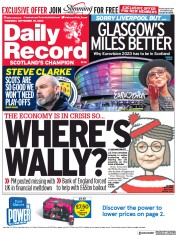 Daily Record (UK) Newspaper Front Page for 29 September 2022