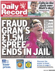 Daily Record front page for 29 September 2023