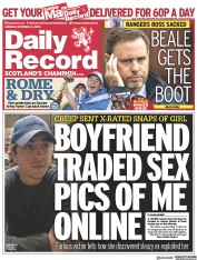 Daily Record (UK) Newspaper Front Page for 2 October 2023