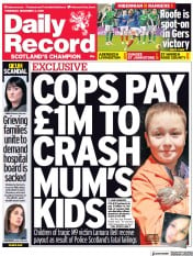 Daily Record (UK) Newspaper Front Page for 2 December 2021