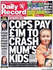 Daily Record (UK) Newspaper Front Page for 2 December 2021