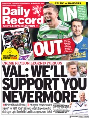 Daily Record (UK) Newspaper Front Page for 2 February 2022
