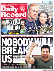 Daily Record (UK) Newspaper Front Page for 2 March 2022