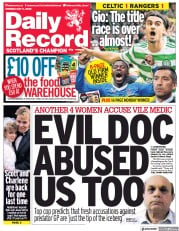 Daily Record front page for 2 May 2022