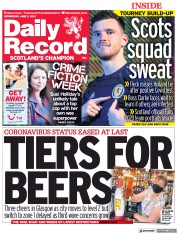 Daily Record (UK) Newspaper Front Page for 2 June 2021