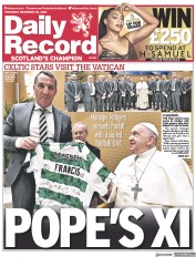 Daily Record front page for 30 November 2023