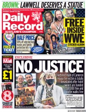 Daily Record (UK) Newspaper Front Page for 30 January 2021