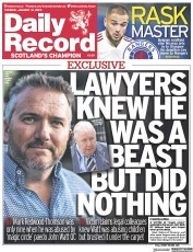 Daily Record front page for 31 January 2023