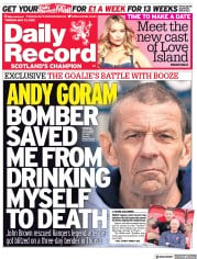 Daily Record (UK) Newspaper Front Page for 31 May 2022