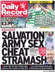 Daily Record (UK) Newspaper Front Page for 3 February 2022