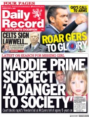 Daily Record (UK) Newspaper Front Page for 3 May 2022