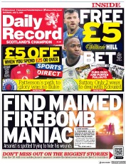 Daily Record (UK) Newspaper Front Page for 3 July 2021