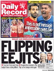Daily Record (UK) Newspaper Front Page for 4 October 2022
