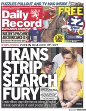 Daily Record front page for 4 February 2023
