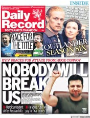 Daily Record (UK) Newspaper Front Page for 4 March 2022