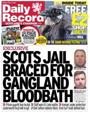 Daily Record front page for 4 April 2025