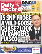 Daily Record (UK) Newspaper Front Page for 4 May 2023