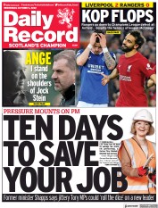 Daily Record (UK) Newspaper Front Page for 5 October 2022