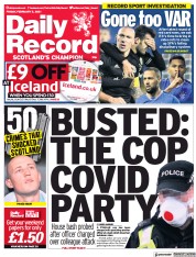 Daily Record (UK) Newspaper Front Page for 5 February 2021