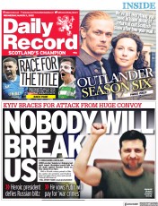 Daily Record (UK) Newspaper Front Page for 5 March 2022