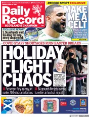 Daily Record (UK) Newspaper Front Page for 5 April 2022