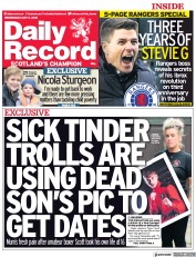 Daily Record (UK) Newspaper Front Page for 5 May 2021