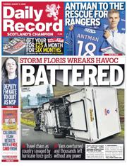 Daily Record front page for 5 August 2025