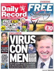 Daily Record (UK) Newspaper Front Page for 6 March 2021