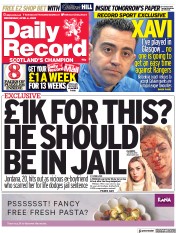 Daily Record (UK) Newspaper Front Page for 6 April 2022