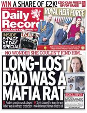 Daily Record front page for 6 May 2025