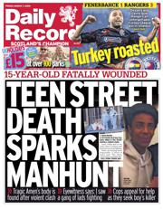 Daily Record front page for 7 March 2025