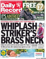 Daily Record (UK) Newspaper Front Page for 7 April 2022
