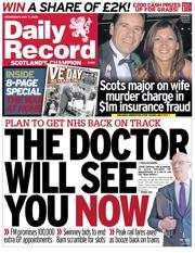Daily Record front page for 7 May 2025
