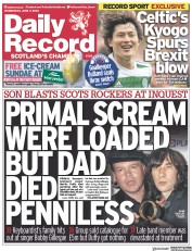 Daily Record (UK) Newspaper Front Page for 7 June 2023