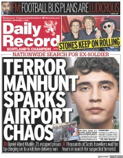 Daily Record front page for 7 September 2023