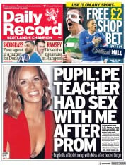 Daily Record (UK) Newspaper Front Page for 8 February 2022